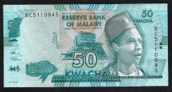 ** MALAVİ ( 50 * KWACHA ) 2016 - ÇİL