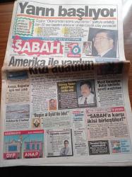 Sabah Gazetesi - 1 Temmuz 1994 - Çetin Altan - ABD 94 Dünya Kupası - Maradona'da Doping - Muazzez Ersoy -  Muazzez Abacı - Tarkan - Hakan Ural Askere Gidiyor - Sibel Can -  Murat Karayalçın Bütün Liderlerin Serveti Araştırılsın - Güneş Taner ANAP'tan İstifa Etti - Rusya Boğazlar İçin Rest Çekti - Süleyman Demirel Sivas'ı Sakinleştirdi