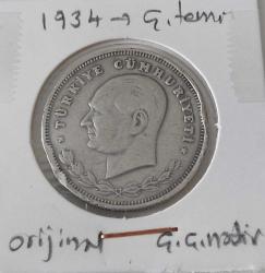 1934 GÜMÜŞ 100 YÜZ KURUŞ BÜYÜK YILDIZ ÇOK TEMİZ ORİJİNAL ÇOK ÇOK NADİRDİR AAA1RR1