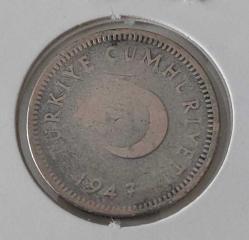 1947 GÜMÜŞ 50 KURUŞ ORİJİNAL ÇOK TEMİZ 2ŞŞ1VV ÇOK NADİRDİR