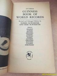 GUİNNESS BOOK OF WORLD RECORDS - NORRİS MCWHİRTER & ROSS MCWHİRTER - Bantam Books - İNGİLİZCE KİTAP (GUİNNESS DÜNYA REKORLAR KİTABI)