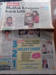 Sabah Gazetesi - 14 Temmuz 1988 - Beşiktaş Kalecisi Zalad Bana Şikeci Diyen Allahsızdır - Gönül Yazar'ın Bilinmeyen Yılları Yazı Dizisi - Fenerbahçe Eski Başkanı Tahsin Kaya Beni Sırtımdan Vurdular - Rum Büyükelçi Kenan Evren'den Kaçtı - Halit Narin Kendi İdam Fermanını Kendisi İmzaladı - Semra Özal Hacca Gidiyor