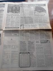 Sabah Gazetesi - 14 Temmuz 1988 - Beşiktaş Kalecisi Zalad Bana Şikeci Diyen Allahsızdır - Gönül Yazar'ın Bilinmeyen Yılları Yazı Dizisi - Fenerbahçe Eski Başkanı Tahsin Kaya Beni Sırtımdan Vurdular - Rum Büyükelçi Kenan Evren'den Kaçtı - Halit Narin Kendi İdam Fermanını Kendisi İmzaladı - Semra Özal Hacca Gidiyor