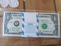 Amerika 1 dollar 2001 çil 100lü deste (replacement)