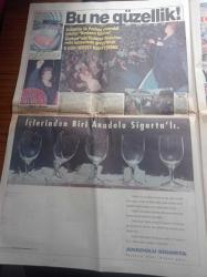 Sabah Gazetesi - 8 Mayıs 1991 - Müslüm Gürses - Bülent Ersoy - Ferdi Özbeğen - Nükhet Duru - Seren Serengil - Erol Evgin - Federasyon Kupası Finali Galatasaray Ankaragücü - Mustafa Denizli - Uğur Tütüneker - İlk Pontiac Zonguldak'ın - Turgut Özal İsmet İnönü'nüj Yerinde Olsam 12 Ada'yı Alırdım - THY'de Grev Sona Eriyor - Gülsen Mengi'yi Kaybettik - Sakıp Sabancı