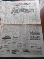 Sabah Gazetesi - 8 Mayıs 1991 - Müslüm Gürses - Bülent Ersoy - Ferdi Özbeğen - Nükhet Duru - Seren Serengil - Erol Evgin - Federasyon Kupası Finali Galatasaray Ankaragücü - Mustafa Denizli - Uğur Tütüneker - İlk Pontiac Zonguldak'ın - Turgut Özal İsmet İnönü'nüj Yerinde Olsam 12 Ada'yı Alırdım - THY'de Grev Sona Eriyor - Gülsen Mengi'yi Kaybettik - Sakıp Sabancı