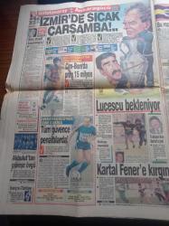 Sabah Gazetesi - 8 Mayıs 1991 - Müslüm Gürses - Bülent Ersoy - Ferdi Özbeğen - Nükhet Duru - Seren Serengil - Erol Evgin - Federasyon Kupası Finali Galatasaray Ankaragücü - Mustafa Denizli - Uğur Tütüneker - İlk Pontiac Zonguldak'ın - Turgut Özal İsmet İnönü'nüj Yerinde Olsam 12 Ada'yı Alırdım - THY'de Grev Sona Eriyor - Gülsen Mengi'yi Kaybettik - Sakıp Sabancı