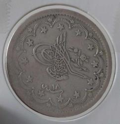 OSMANLI GÜMÜŞ 20 KURUŞ (MECİDİYE) SULTAN II. ABDÜLMECİT 1255-18 ORİJİNAL ÇİLALTI 1VV2RR ÇOK ÇOK NADİRDİR
