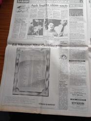 Sabah Gazetesi - 3 Ağustos 1988 - Galatasaray'ın Aslan Yürekli Savaşçısı Raşit Çetiner Jübile Yapıyor - Fenerbahçe Karşıyaka Özel Maçı - Kanuni'nin Balonunun  İlk Uçuşunu Turgut Özal da İzledi - İş Bankası 66 Milyar Liralık Alacağı İçin Halit Narin'in Kapısında- Ahmet Vardar Ölüm Gemisinde - Doktor Edip Kürklü Cinayeti - Kokain Ve Eroin Ticareti Kolombiyalı Baba Fabio Ochoa'dan Sorulur
