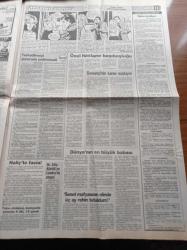 Sabah Gazetesi - 3 Ağustos 1988 - Galatasaray'ın Aslan Yürekli Savaşçısı Raşit Çetiner Jübile Yapıyor - Fenerbahçe Karşıyaka Özel Maçı - Kanuni'nin Balonunun  İlk Uçuşunu Turgut Özal da İzledi - İş Bankası 66 Milyar Liralık Alacağı İçin Halit Narin'in Kapısında- Ahmet Vardar Ölüm Gemisinde - Doktor Edip Kürklü Cinayeti - Kokain Ve Eroin Ticareti Kolombiyalı Baba Fabio Ochoa'dan Sorulur