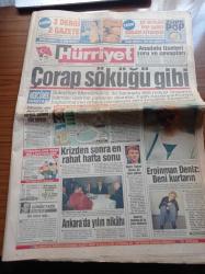Hürriyet Gazetesi - 15 Mayıs 1994 - Eroinman Deniz Lokman Beni Kurtarın - Oktay Ekşi - Emin Çölaşan -Galatasaray Şampiyonluğa Çok Yakın - Naim Süleymanoğlu Tepem Atınca İki Tane Çaktım - Galatasaray'ın Ağır Topu Arif Erdem - Aykut Kocaman - Ebru Gündeş Sırılsıklam Aşık - Süleyman Mercümek Dosyası - Refah Partisi'nde Büyük Çelişki - Ankara'da Yılın Nikahı Mit Müsteşarı Sönmez Köksal Filiz Akın Evlendi