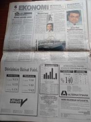 Hürriyet Gazetesi - 15 Mayıs 1994 - Eroinman Deniz Lokman Beni Kurtarın - Oktay Ekşi - Emin Çölaşan -Galatasaray Şampiyonluğa Çok Yakın - Naim Süleymanoğlu Tepem Atınca İki Tane Çaktım - Galatasaray'ın Ağır Topu Arif Erdem - Aykut Kocaman - Ebru Gündeş Sırılsıklam Aşık - Süleyman Mercümek Dosyası - Refah Partisi'nde Büyük Çelişki - Ankara'da Yılın Nikahı Mit Müsteşarı Sönmez Köksal Filiz Akın Evlendi