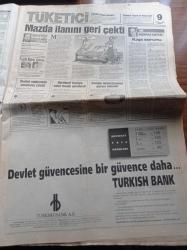 Hürriyet Gazetesi - 15 Mayıs 1994 - Eroinman Deniz Lokman Beni Kurtarın - Oktay Ekşi - Emin Çölaşan -Galatasaray Şampiyonluğa Çok Yakın - Naim Süleymanoğlu Tepem Atınca İki Tane Çaktım - Galatasaray'ın Ağır Topu Arif Erdem - Aykut Kocaman - Ebru Gündeş Sırılsıklam Aşık - Süleyman Mercümek Dosyası - Refah Partisi'nde Büyük Çelişki - Ankara'da Yılın Nikahı Mit Müsteşarı Sönmez Köksal Filiz Akın Evlendi