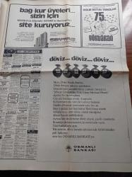 Hürriyet Gazetesi - 3 Kasım 1975 - Fenerbahçe Adana Demirspor  Müdafaasını Dağıttı - Cemal Kamacı İki Yıl Daha Ring'deyim -  Adalet Partisi Meclis Başkanlığını CHP'ye Bırakmıyor - Erzincanda Yine Sağ Sol Olayları Çıktı -  Elinde Dinamit Lokumu Patlayan Öğrenci İfade Veremeden Öldü - Türk İş Genel Başkanı Halil Tunç - Etna Yanardağı Yeniden Faaliyete Geçti - Talat Turan Ve Arkadaşlarının Duruşması Bugün Yapılıyor