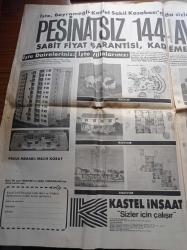 Hürriyet Gazetesi - 4 Temmuz 1988 - Binicilikte Ali Ersin Şampiyon - Fenerbahçe'den Toni Schumacher'e  Lüküs Hayat - Boğaz'a 2.  Gurur Fatih Sultan Mehmet Köprüsü Şov'la Açıldı - İkinci Kez İki Kıta Birbirine Bağlandı - Başbakan Turgut Özal Köprüden Geçerken Kurban Kesildi - Savcı Nusret Demiral Turgut Özal Suikastında Kartal Demirağ Yalnız Değil - Cumhurbaşkanı Kenan Evren Köprüyü Havadan Gördü - Rauf Denktaş Kıbrıs'ı Konuşmak İçin Geliyor