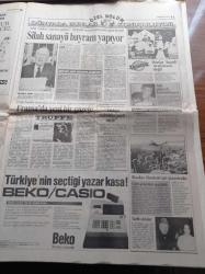 Hürriyet Gazetesi - 29 Eylül 1991 - Haydi Naim Süleymanoğlu - Siyasi Kuklalar Türkiye'de - Uğur Dündar Gorbi İle Görüşecek - Partilerin Şarkı Yarışı - Nahçıvan'ı Anadolu'ya Bağlayacak Hasret Köprüsü - Golcüler Durdu Bülent Korkmaz Vurdu - Tek Umut Akif Pirim - Bulgar Polisi Bilal Tabur'u Tartakladı- Fenerbahçe Basketbol'da Zirvede - Hafız Süleymanoğlu