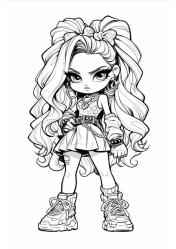 Anime Bebekler Boyama Kitabı (100 Süper Boyama)