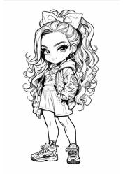 Anime Bebekler Boyama Kitabı (100 Süper Boyama)