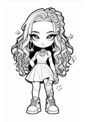 Anime Bebekler Boyama Kitabı (100 Süper Boyama)