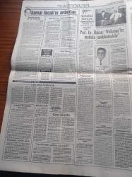 Halka Ve Olaylara Tercüman Gazetesi - 15 Nisan 1993 -  Nazlı Ilıcak - Müzeyyen Senar - Basında Ahlaksızlık Ve Gaflet - Turgut Özal Türkiye Milleti Ve Devleti İle Azerbaycan'ın Dostu - Margaret Thatcher Sırp Zulmüne Batı Ortaklık Ediyor- İLKSAN Olayında Büyük Çarpıtma - Erdal İnönü İLKSAN Olayında Usulsüzlük Yok - TİSK Genel Başkanı Refik Baydur Tercüman'ı Yaşatmak Bir Borçtur - Kemal Ilıcak - Ekrem Pakdemirli