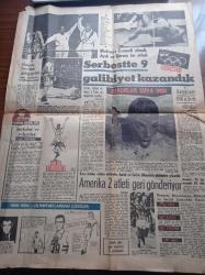 Halka Ve Olaylara Tercüman Gazetesi - 19 Ekim 1968 - Ahmet Kabaklı - 1968 Mexico Olimpiyatları - Kara İktidar Selamı Yüzünden Smith Ve Carlos Olimpiyat Ekibinden Çıkarıldı - Boksta Yeter Sevimli Galip Geldi - Bülent Ecevit CHP'ye Hakim İsmet İnönü İkinci Planda - Genel Başkan İsmet İnönü Biz Sosyalist Parti Değiliz Cumhuriyet Halk Partisiyiz - Orhan Tahsin'in Notları İle CHP Kurultayı - Sadık Altıncan Şilebi Dün Denize İndirildi - Apollo 7'de İniş Hazırlıkları Başladı