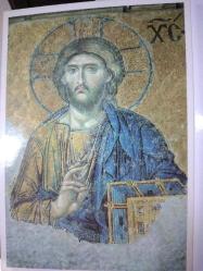 SANAT KARTPOSTALI-HRİSTİYANLIK DİNİ KAVRAMLARI VE İNCİLE GÖRE HZ.İSA TASVİRİ,ARKASINA YAZILMAMIŞ,RENKLİ,12 X 17 CM EBADINDA