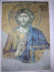 SANAT KARTPOSTALI-HRİSTİYANLIK DİNİ KAVRAMLARI VE İNCİLE GÖRE HZ.İSA TASVİRİ,ARKASINA YAZILMAMIŞ,RENKLİ,12 X 17 CM EBADINDA