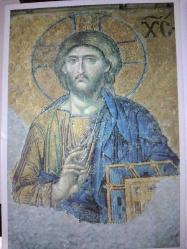 SANAT KARTPOSTALI-HRİSTİYANLIK DİNİ KAVRAMLARI VE İNCİLE GÖRE HZ.İSA TASVİRİ,ARKASINA YAZILMAMIŞ,RENKLİ,12 X 17 CM EBADINDA
