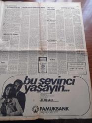 Halka Ve Olaylara Tercüman Gazetesi - 3 Aralık 1975 -  Ahmet Kabaklı - Rauf Tamer - Tarık Buğra -  Necip Fazıl Kısakürek - 1978 Dünya Kupası Ve Türkiye - Irkdaşlarımız Süleyman Demirel'i Sofyada Türk Bayrakları İle Karşıladı -MEYAK da OYAK Gibi Yatırımlara Başlamalıdır - Magosa Serbest Ticaret Bölgesi Haline Geliyor - 30 İsrail Uçağı Lübnan'ı Bombaladı