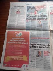 Yeni Şafak Gazetesi - 21  Ağustos 2018 - Fenerbahçe Eski Başkanı Aziz Yıldırım Artık Başkanlıkla İşim Olmaz - Emre Belözoğlu - Başkan Recep Tayyip Erdoğan - Binali Yıldırım Biz Barış Adasıyız - Diyanet İşleri Başkanı Ali Erbaş Kuran Yolundan Ayrılmayacağız - İsrail'in Ordusu İntiharın Eşiğinde - Kabe'nin örtüsü Değiştirildi - Trabzonspor Nwakaeme'yi Kadrosuna Kattı