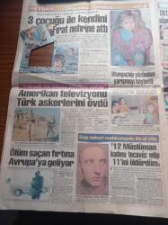 Meydan Gazetesi - 16 Mart 1993 - Tanju Çolak Güzel Kadın Görünce Dayanamıyorum - Hami Mandıralı Trabzonspor Maçında Yok -  Sergen Yalçın - Madida - Cindy Crawford - Turgut Özal Beni En İyi Amerikalılar Anlıyor - Aziz Üstel - Ünlü İşadamı Erdoğan Esatgil Borç Verdiği Eyüp Ekşioğlu'ndan Alacağını Tahsil Etmeye Giderken Öldürüldü - Teslim Olacağı Söylenen Abdullah Öcalan 2 Gündür Kan Akıtıyor