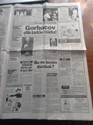 Meydan Gazetesi - 26 Aralık 1990 - Fenerbahçe Vokri İle Sezon Sonuna Kadar - Hami Mandıralı - Feyyaz Uçar - Metin Tekin - Gorbaçov Diktatör Oldu - Yıldırım Akbulut - Nazan Öncel Aşkın Adı Ne Zaman Zina Oldu - Delikanlı Bakan Güneş Taner - Saddam'dan Bush'a Kim Kimin Kıçına Tekme Atacak Göreceğiz - Turgut Özal - El Fetih Lideri Ebu Davut'a muhteşem Cenaze Töreni