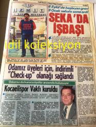 İZMİT TİCARET  VE SANAYİ ODASI GAZETESİ YEREL TAŞRA BASINI --- 4 OCAK 1989 --GOSB 'nin temelini  Başbakan Özal Attı --Cumhurbaşkanlığı Konseyi Üyesi :Nejat Tümer Karamürsel de ki Nazmi Oğuz  İlkokulunu hizmete açarken --Hayırseverlerden Eğitime Katkı ---Cemil Akbulut 'u kaybettik ---Tüsside 'nin  bu yılın ilk  altı ayındaki seminer programı açıklandı --İşerl ,Eriş ve Ferah Odamıza Veda Ettiler --Oda Meslek Komiteleri 11. Meslek Grubu :Yılmaz Kanbak ,Turan Tığ ,Mehmet Seymenbaşı , Vedat Güven --Nezih  İşleri  :Odamız Yönetim Kurulu Başkanlığı ---İlaç ve ilaç  ham maddelerinin  patent kanunu kapsamı dışında tutulması  istendi ---