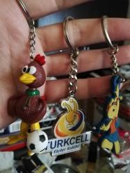 Turkcell horoz selocan 3 lü anahtarlık set koleksiyon dekor hediye nostalji tasarım süs hobi eğlence vintage aksesuar promosyon reklam Hediyelik dekorluk retro