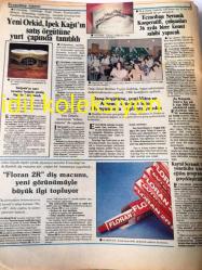 İSTANBUL ECZACIBAŞI HABERLERİ YEREL TAŞRA BASINI ---Kasım 1985 Ocak 1986 Sayı :43-45--Eczacıbaşı Topluluğu 1986'ya  iki atılımla giriyor ---Bülent Eczacıbaşı  :Eczacıbaşı Holding Genel Müdürü Oldu --Sezgin Bayraktar Eczacıbaşı Yapı Grubu Koordinatörü , Oktay Tulpar İpek  Kağıt Genel Müdürü Atandı ,Faruk Eczacıbaşı Padeko Genel Müdürü Oldu --Atatürk ,modern Türk Endüstrisini nasıl yarattı ?-Eczacıbaşı ilaç 'ta 10. yılını dolduranlara altın madalyalarını Dr. Eczacıbaşı taktı --Eczacıbaşı 1985 Tıp Ödülünü Prof.Dr Engin Gözükara  aldı
