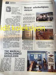 İSTANBUL IŞIKLAR GAZETESİ YEREL TAŞRA BASINI --Ekim 1983 --12 Avrupa ülkesinden 28 kağıt torba üreticisi bir araya geldi --Eurosac icra  kurulu  İstanbul da toplandı --Sezai Türkeş -Fevzi Akkaya Holding A.Ş Yeni Binasına Taşındı ---TSE  Markalı Ürünlerimizi Sergiledik --Her yıl 460 bin konut  yapılmazsa 5 yıl sonra 5 milyon kişi açıkta kalacak  :Okay Bediroğlu --Turgut Işık Kağıt İşverenleri  Sendikası Yönetim Kurulu Üyeliğine Seçildi --