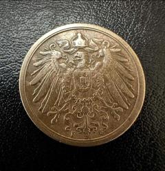 ALMANYA REINCH  2 PFENING 1910 F