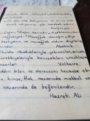 İçinde atasözleri, özdeyişler bulunan küçük boy defter