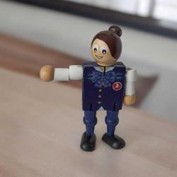 Antika - türk hava yolları ahşap hostes & figür oyuncak 11 cm - kitantik - kitaLog
