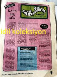 ANKARA DİYANET GAZETESİ YEREL TAŞRA BASINI ----15  Mart 1979 Sayı :209 Yıl :9--İslam Ülkeleri Müşterek Takvim  Komisyonu 19 Mart 'ta İstanbul 'da Toplanacak --İl Müftülükleri Bölgelerinde Aylık İrşad Programı  Hazırlayacaklar --İnanmayanların İnancı ve Allah 'ın   varlığı  :Emin Arık --Sabrın verdiği  güç :Tahir Çalışkan --İstiklal  Marşı da ki Görüşler  : Mehmet Okutan --Cuma Namazı ve Hutbe :Mehmet Kervancı :Diyanet İşleri  Başkanlığı Olgunlaşma Dairesi Başkanı --Selahattin Hoca 'nın Şahadeti : Abdülkadir Sezgin --