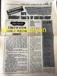 ANKARA DİYANET GAZETESİ YEREL TAŞRA BASINI ----15 Haziran 1975 Yıl :7 Sayı :119---Tosya Müftülük Sitesi Hizmete Açıldı --Keşan da Diyanet Vakfı Kuruldu --Hafızlar Bir Derece İlerlemesi Alacaklar --İçki ve Kumar :Doç .Dr . Süleyman Ateş --İspanya 'da yapılan ilk İslam -Hristiyan Kongresi ---Eğitim üzerine temel çizgiler :Recep Ünal --Küçük Değirmenci :Yaşar Fersahoğlu ---Çevre Sağlığı ve Koruyucu Hekimlik :Osman Şahin --Çocuklar  İçin :Engin Köseoğlu ---