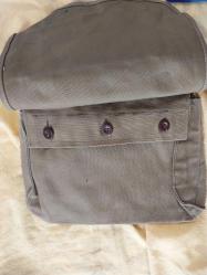 Askeri Çanta, Asker Sırt Çantası, Askeri Posta Çantası,  koleksiyonluk haki renkte orijinal askeri çanta..