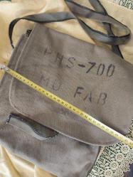 Askeri Çanta, Asker Sırt Çantası, Askeri Posta Çantası,  koleksiyonluk haki renkte orijinal askeri çanta..