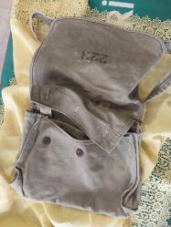 Askeri Çanta, Asker Sırt Çantası, Askeri Posta Çantası,  koleksiyonluk haki renkte orijinal askeri çanta..