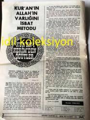 ANKARA DİYANET GAZETESİ YEREL TAŞRA BASINI --- 1 Ekim 1977 Sayı :174--Hacca Gidenler İçin Genel Talimatlar Belli Oldu --Doç .Dr .Süleyman Ateş Yunanistan Gezisinden Döndü --Yurt Dışına 140 Din Görevlisi Gönderildi --Kuranı 'ın Allah 'ın Varlığını  İspat Metodu :Mustafa Türkgülü --Hadislerin Işında çalışmanın yeri ve  önemi ---Namaz :Mehmet Efe --Dinimiz sevgi ve saygı   vefaya verdiği önem :doç .dr. Cihad Tunç --Hz ALİ :Mehmet Yıldız --