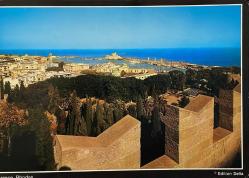 ŞEHİR KARTPOSTALI-RODOS ADASININ VE EGE DENİZİNİN YUKARIDAN GÜNDÜZ GÖRÜNTÜSÜ,ARKASINA YAZILMAMIŞ,RENKLİ, 11 X 15 CM EBADINDA - 1950'LER, 1960'LAR, 1970'LER, 1980'LER