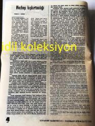 ANKARA DİYANET GAZETESİ YEREL TAŞRA BASINI --- 1 Haziran 1979 Sayı :214--Değişik  dini terimleri farklı  yorumlayarak mezhep kışkırtcılığı ve bölücülük  yapanların hevesleri kursaklarında kalacaktır --633 sayılı kanunun  bazı maddelerini   değiştiren kanun yürürlüğe girdi ---Kuran da İnsan :Dr Hayrani Altıntaş --Batının İslam Dünyasında Baskı --10. İslam Konferansı Fas 'ta Toplandı ---Sarımsak kansere iyi geliyor----