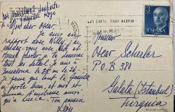 ŞEHİR KARTPOSTALI-İSPANYA/COSTA BRAVA DENİZ VE KUMSALIN GÜNDÜZ GÖRÜNTÜSÜ,ARKASINA YAZILMIŞ,PULLU,RENKLİ, 11 X 15 CM EBADINDA - 1950'LER, 1960'LAR, 1970'LER, 1980'LER