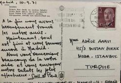 ŞEHİR KARTPOSTALI-İSPANYA/MADRID SABATINI BAHÇELERİNDEN KRALİYET SARAYI GÜNDÜZ GÖRÜNTÜSÜ,ARKASINA YAZILMIŞ,PULLU,RENKLİ, 11 X 15 CM EBADINDA - 1950'LER, 1960'LAR, 1970'LER, 1980'LER