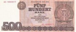 ALMANYA DEMOKRATİK CUMHURİYETİ (Doğu Almanya) 500 Mark, 1985 ÇİL
